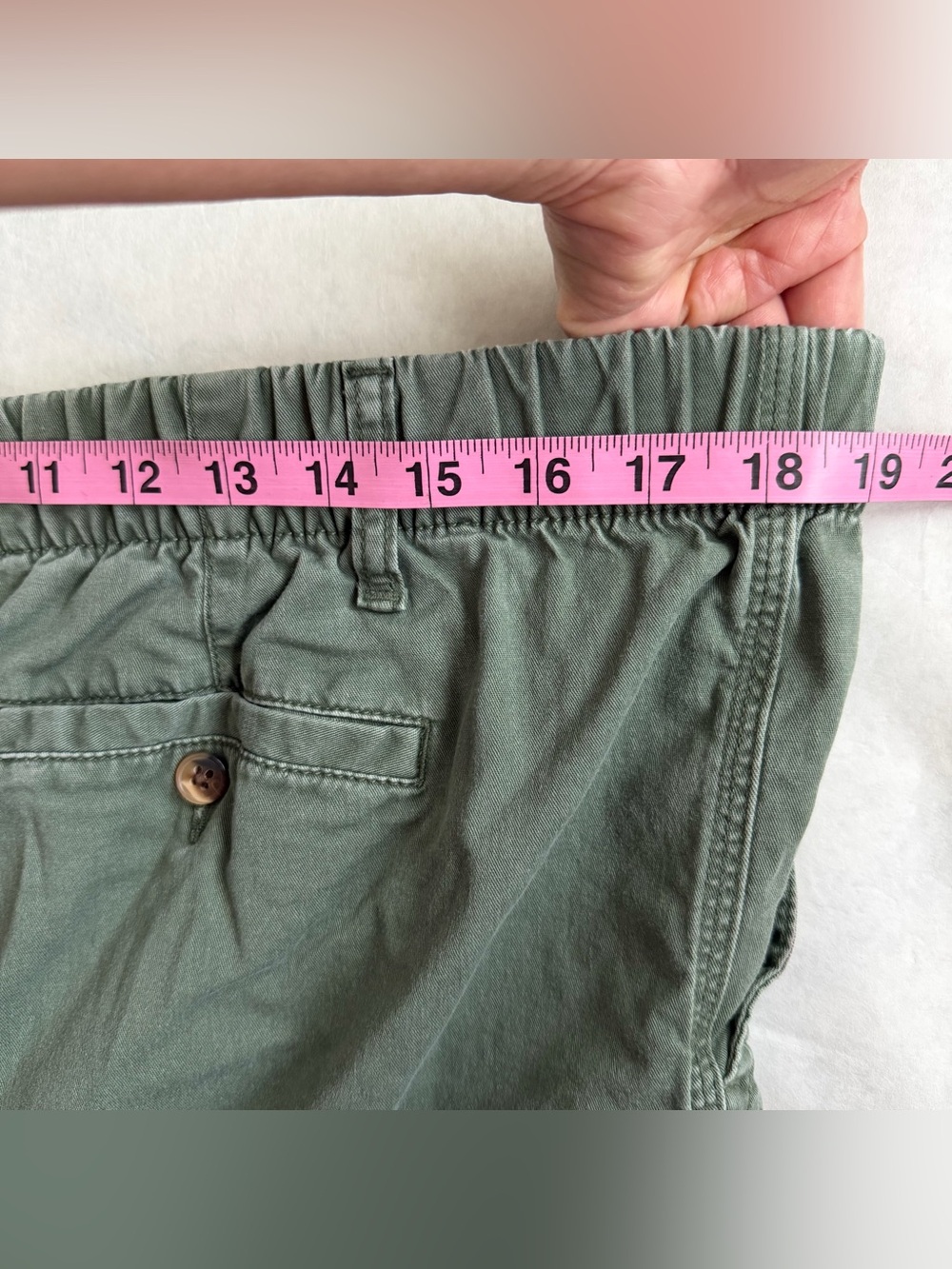 Old Navy Everyday Elasticized Back Waistband Large Chino Shorts Comfy Preppy F - Picture 9 of 14